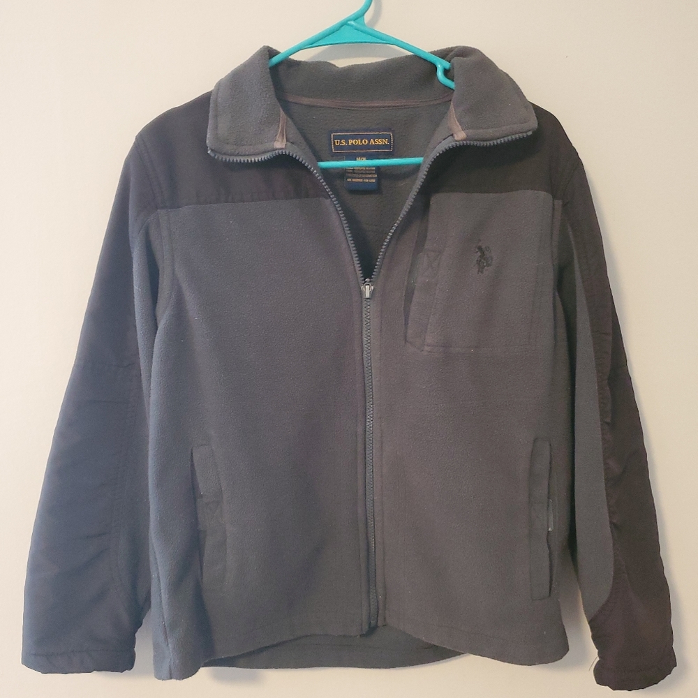 Boy's U.S. Polo Assn. Jacket. Black